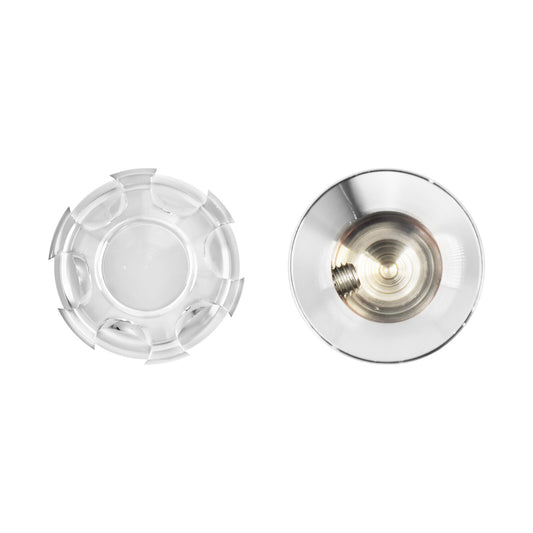 ya 1 7.3 Chrome 4x King Crown Head Bolt Covers Spark Plug Cap for Harley Twin Cam 99-2017