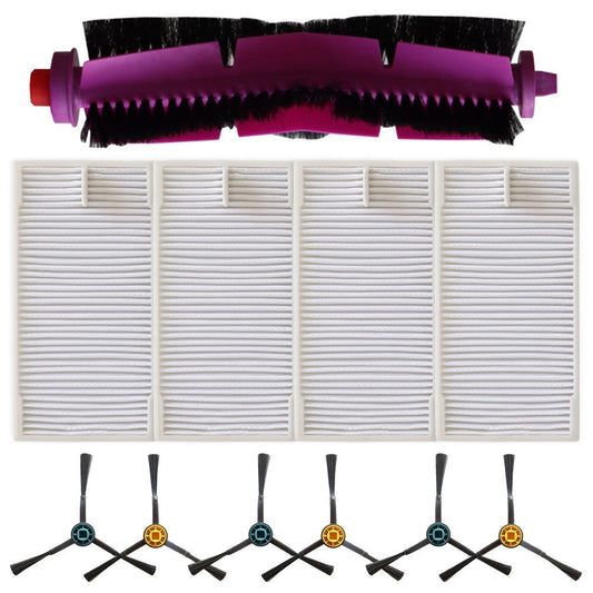 ya 25 Main Brush with Side Brushes Filter Kit for V12 For Eureka J12 Vacuum