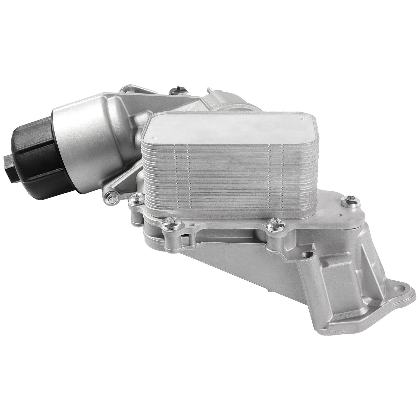 ya 5 8.7 Aluminum Engine Oil Cooler with Oil Filter Housing Adapter for Jeep Grand 3.0L