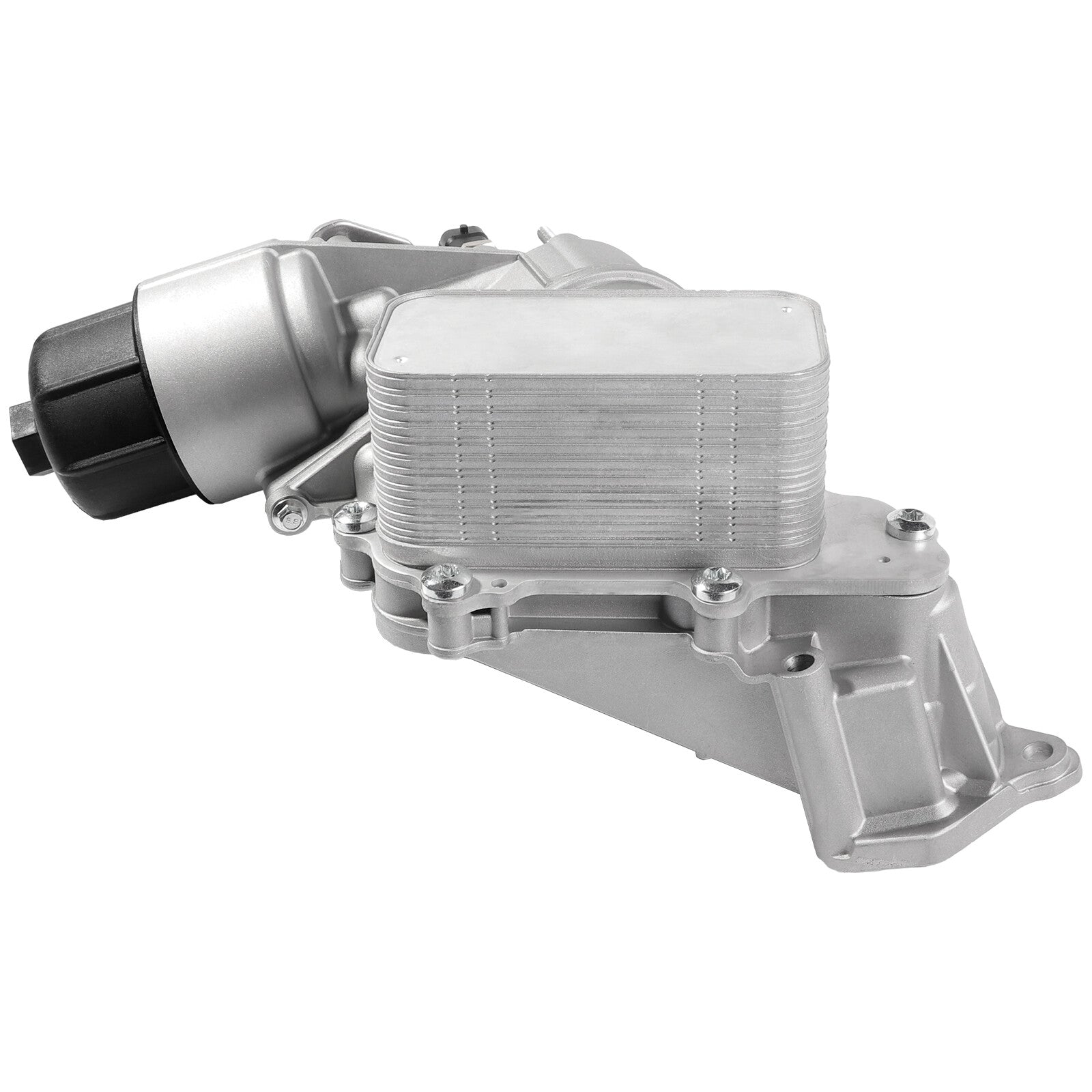 ya 5 8.7 Aluminum Engine Oil Cooler with Oil Filter Housing Adapter for Jeep Grand 3.0L