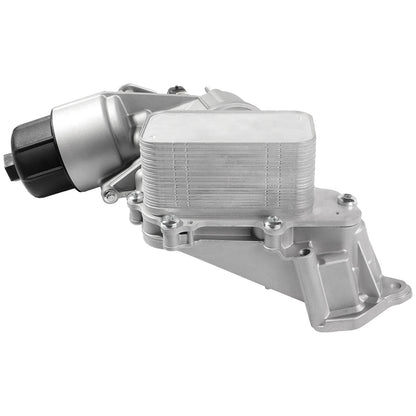 ya 5 8.7 Aluminum Engine Oil Cooler with Oil Filter Housing Adapter for Jeep Grand 3.0L