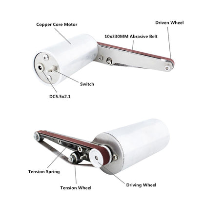 ya 17  Handheld Belt Sander Stainless Steel Polishing Machine ener 795 Motor