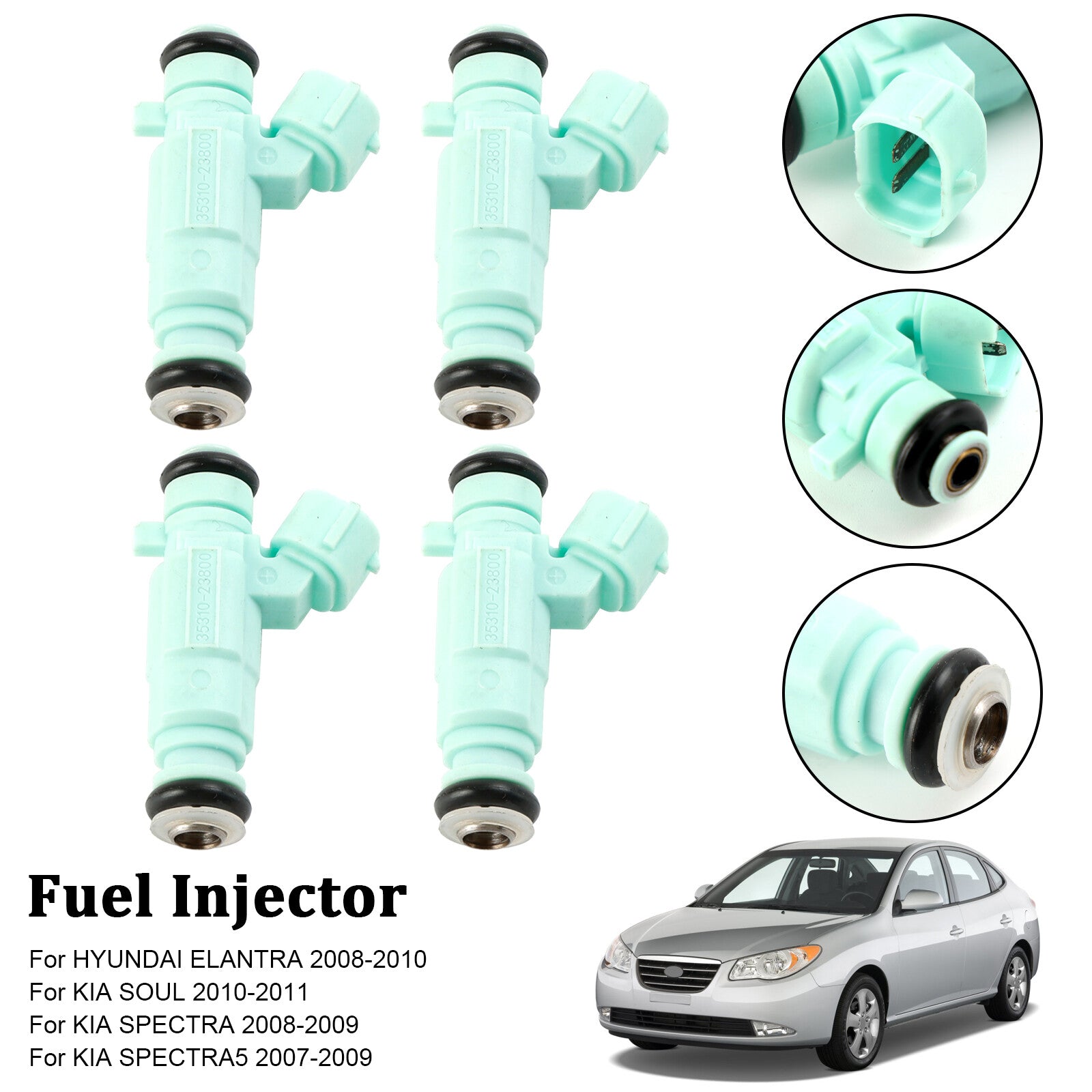 ya 1 8.5.3 4PCS Fuel Injector 35310-23800 for Hyundai for Elantra 2008-2010 for Kia Soul