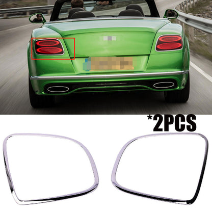 ya 11 10.28 2PCS Rear Light Trims CHROME for Bentley GT GTC SPEED 2003-2011 n