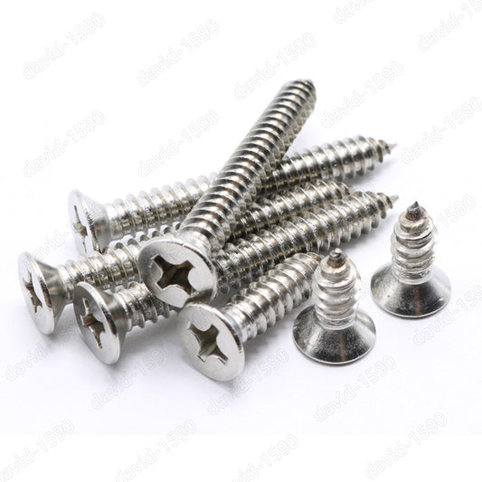 M4 M5 M6 Stainless Steel Phillips Countersunk Self Tapping Sheet Metal Screws