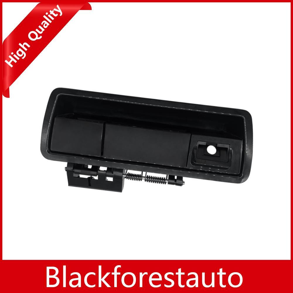 ya 13 5.27 Rear Liftgate Outside Door Handle With Camera Hole for Nissan Armada Black