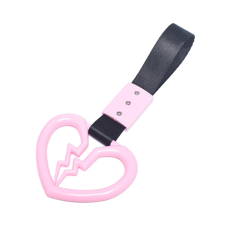 ya 12 10.30 1*Devil Broken Heart Ring Train Bus Handle Strap Charm Tool Car Tsurikawa