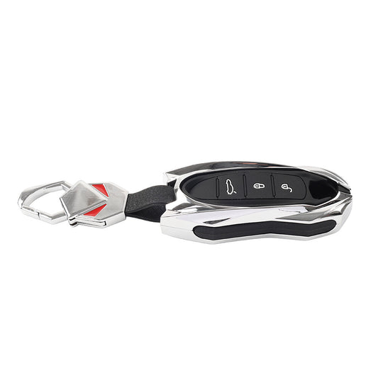 ya 10 5.28 Silver Remote Key Fob Case Shell Cover for Porsche 718 911 Macan for Cayenne Cayman