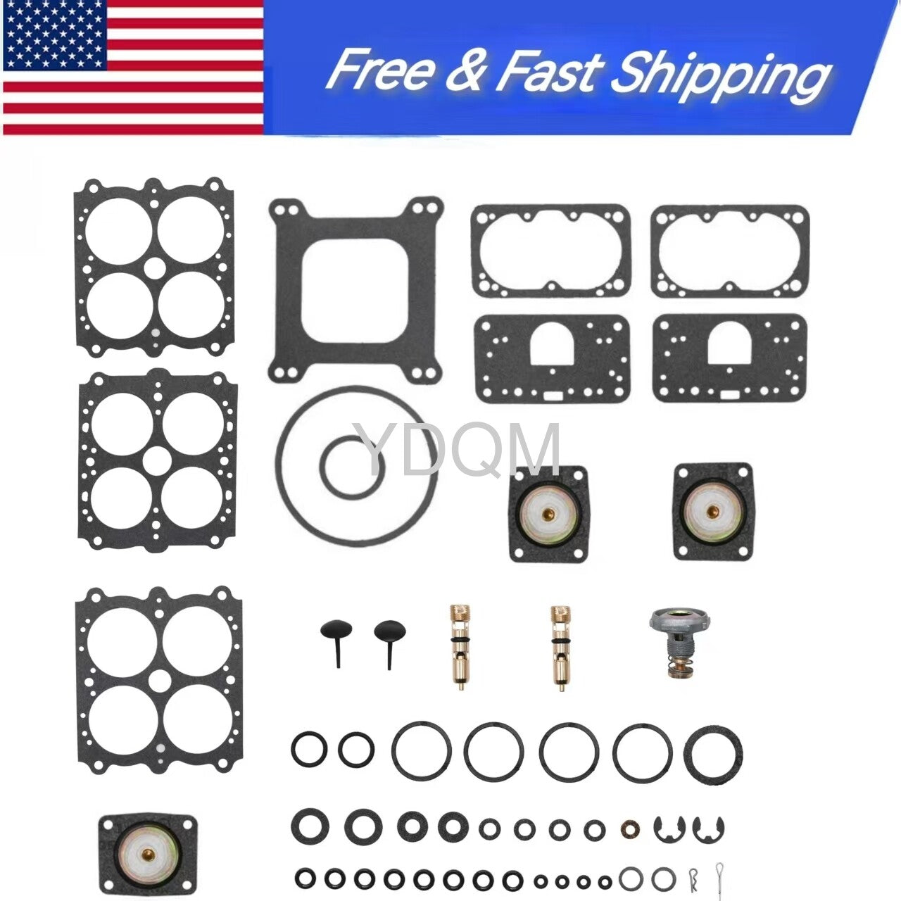 ya 2 7.14 New Carburetor Rebuild Kit For 4150 Double Pumper 600 650 700 750 800 850 CFM