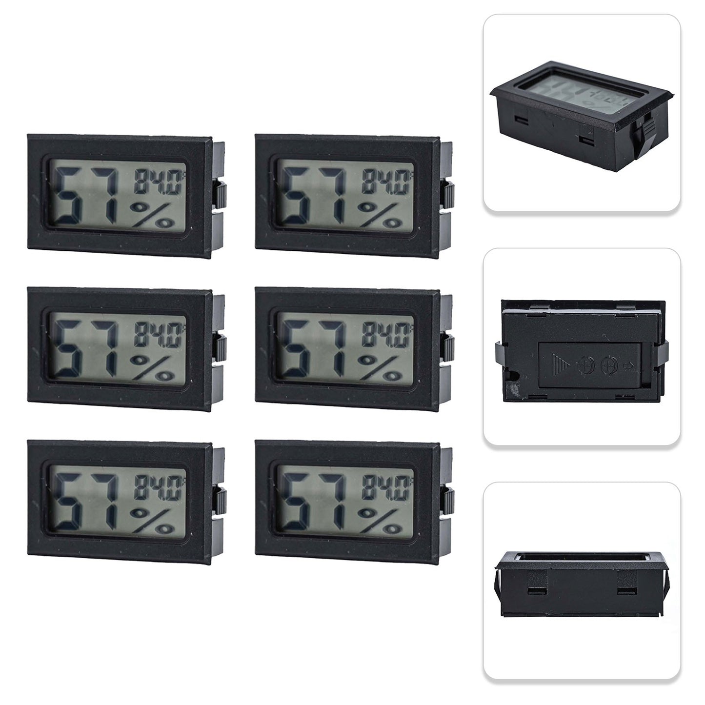 ya 14 Digital Temperature and Humidity Gauge Set of 6 for Reliable Monitoring