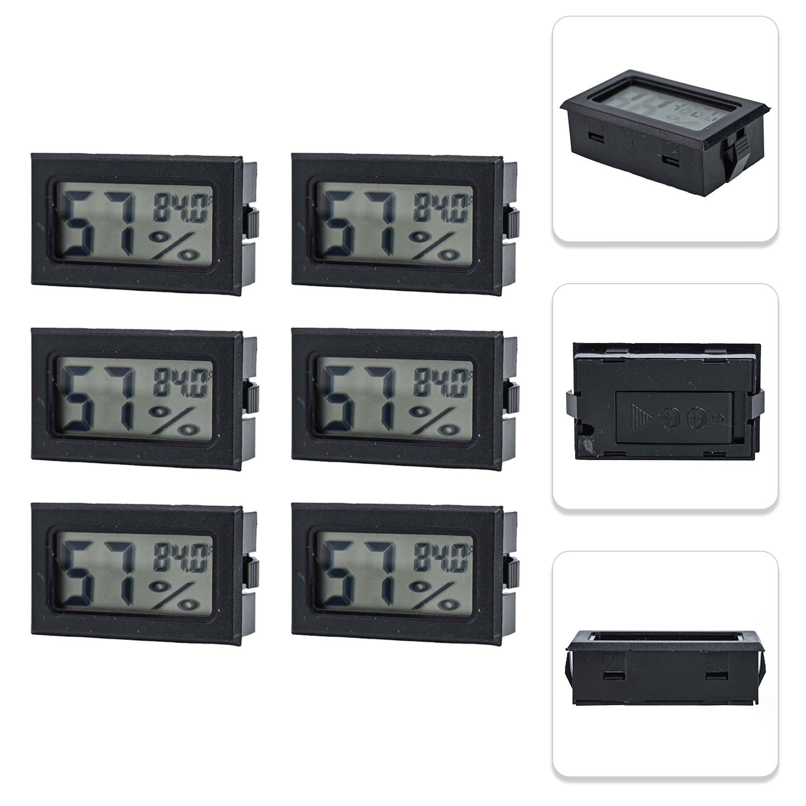 ya 14 Digital Temperature and Humidity Gauge Set of 6 for Reliable Monitoring