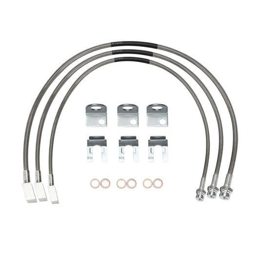 ya 10 5.28.3 Extended Stainless Brake Lines For 87-06 for Jeep for Wrangler TJ YJ 84-01 Cherokee XJ