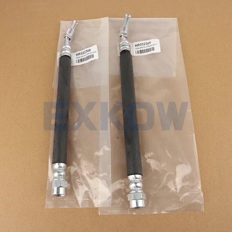 ya 5 8.7 2 pcs ENG Oil Cooler Feed and Return Hoses for Mitsubishi L200 Montero Sport 4D56 2.5D