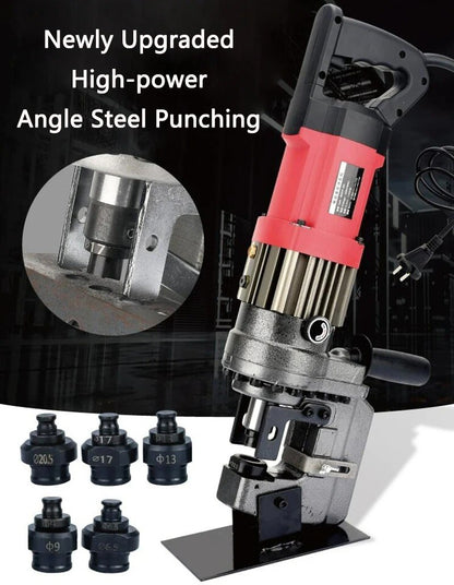 ya 26 High-power Portable Angle steel Punching Machine U-type Steel Plate Hole Puncher