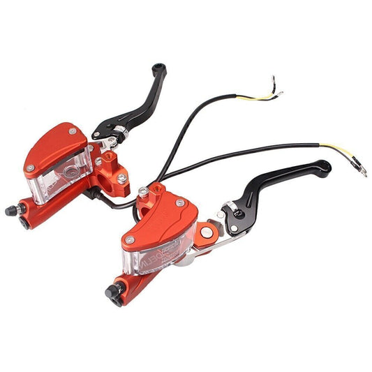 ya 2 7.15 2x Universal 17mm Piston 7/8 Brake Master Cylinder Clutch Reservoir Levers