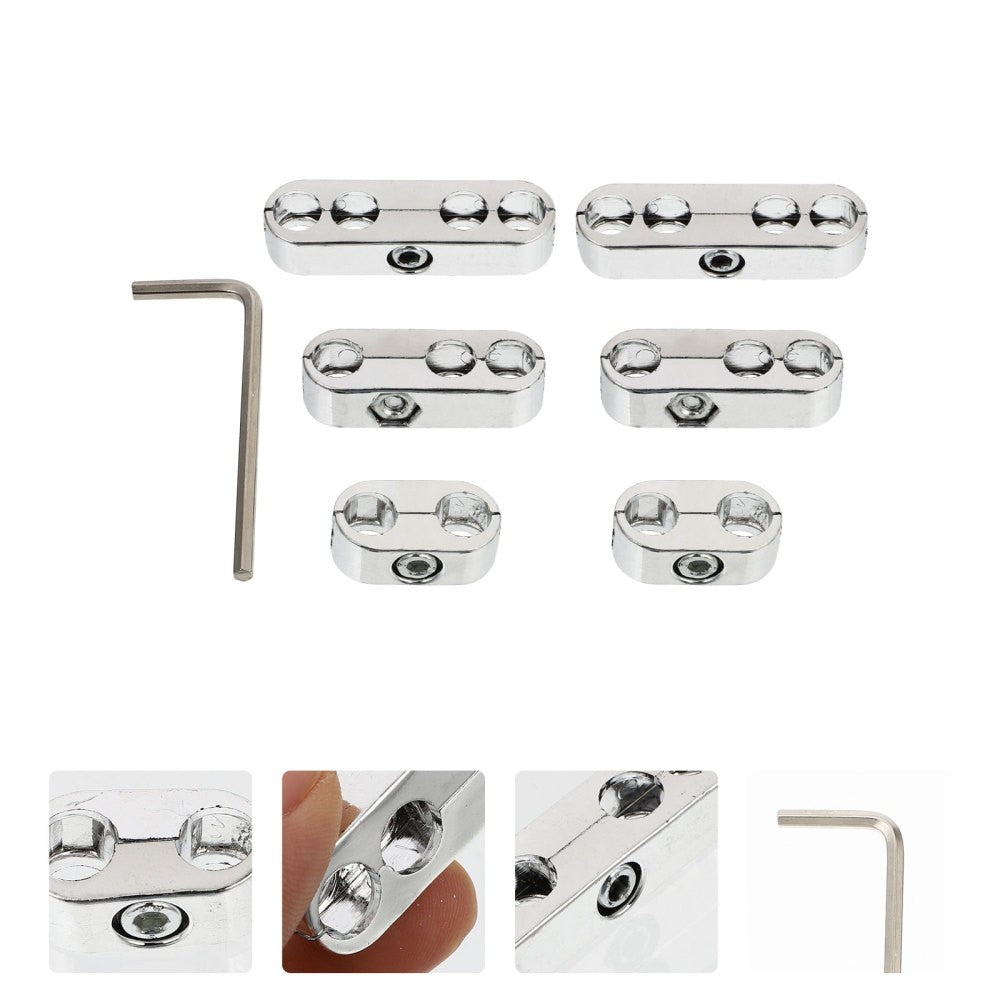ya 5 8.7 Cable Organizer Plating Wire Clip Chrome Spark Plug Holders Ignition Separator