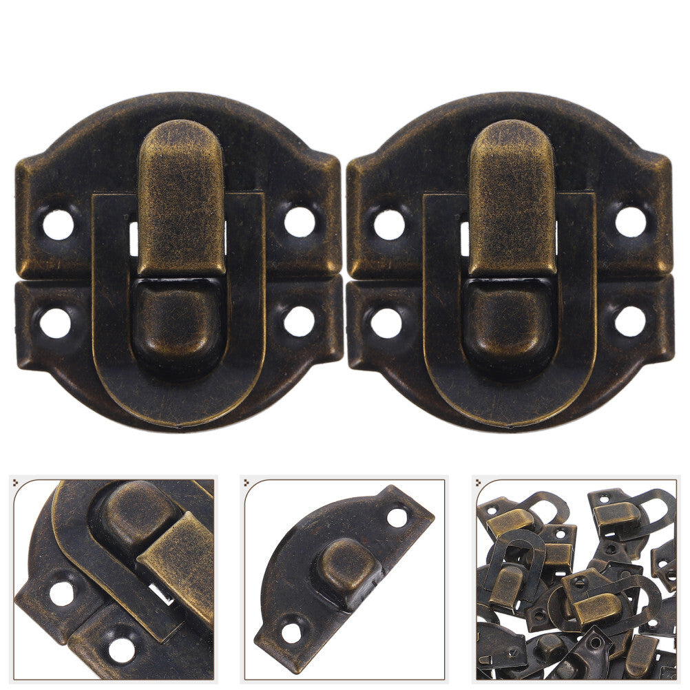 ya 14 20PCS hasp Locking Hasp Box Clasp Jewel Box Latches Wood Box Clasp Wooden