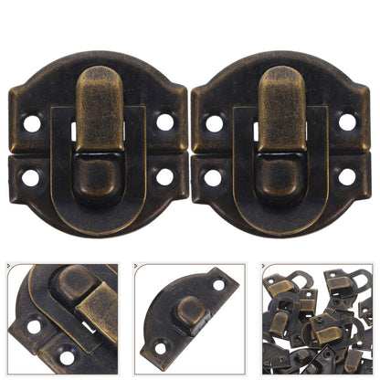 ya 14 20PCS hasp Locking Hasp Box Clasp Jewel Box Latches Wood Box Clasp Wooden