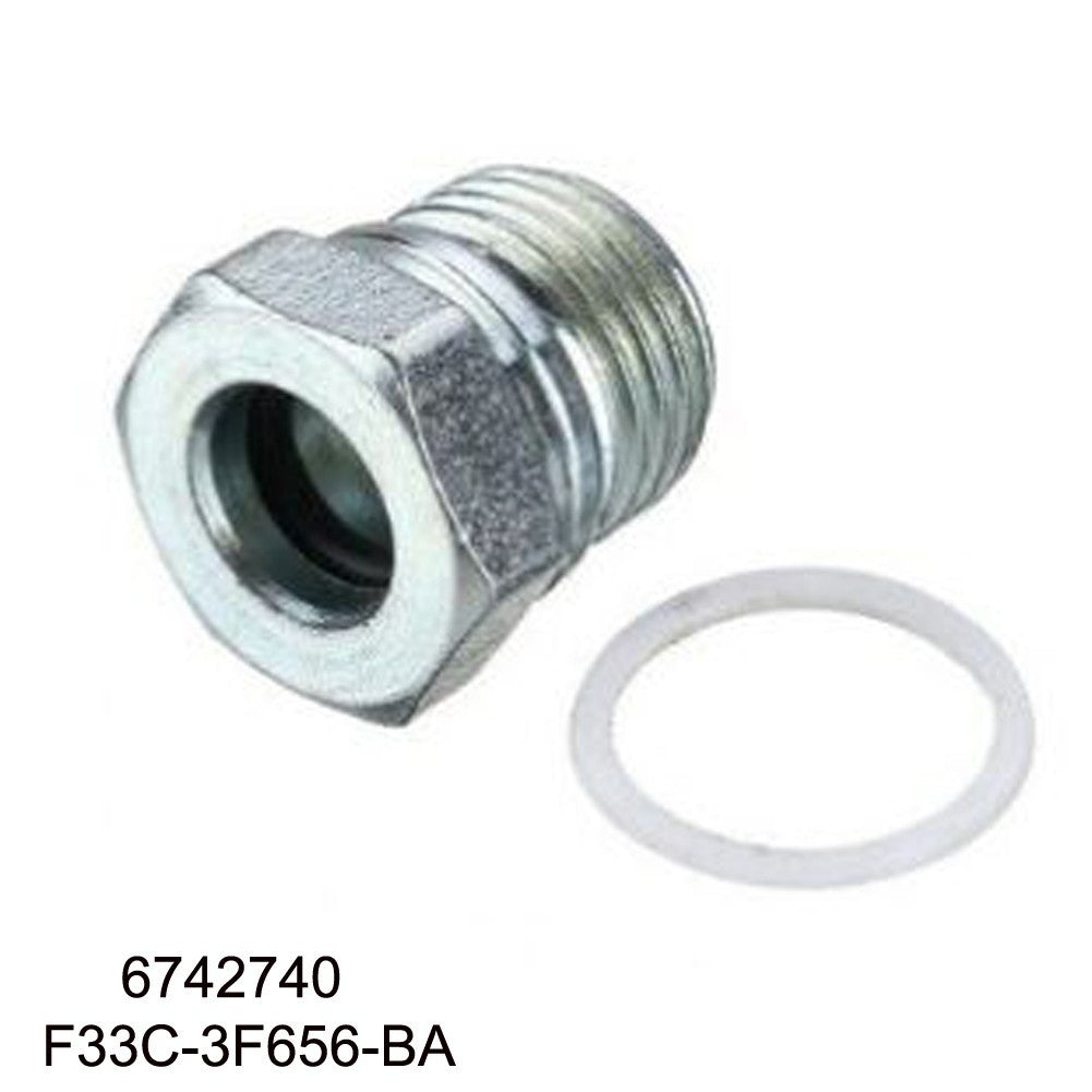 ya 5 8.7 POWER STEERING PUMP UNION NUT + SEAL 6742740 F33C-3F656-BA for for Ford FOR Transit
