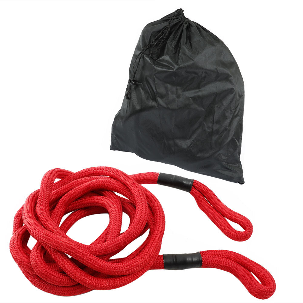 ya 10 10.28 Recovery Kinetic Tow Rope 7/8 x 30' Energy Truck Tow Strap 30,000 lbs Red -