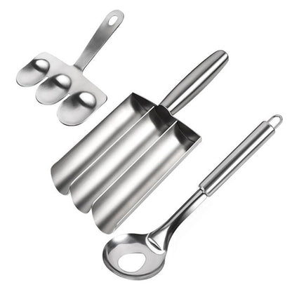 ya 26 3pcs Practical Meatball Press Molds Ball Maker Metal Shovel Ball Molder