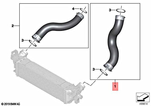 ya 3 6.25.2 AIR Intake LINE for BMW X3 G01 G02 G08 X3 18d 20dX 20i 20iX