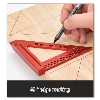ya 14 Measuring Ruler 22.5/30/45/67.5¡« Triangle Ruler Woodworking Square Protractor