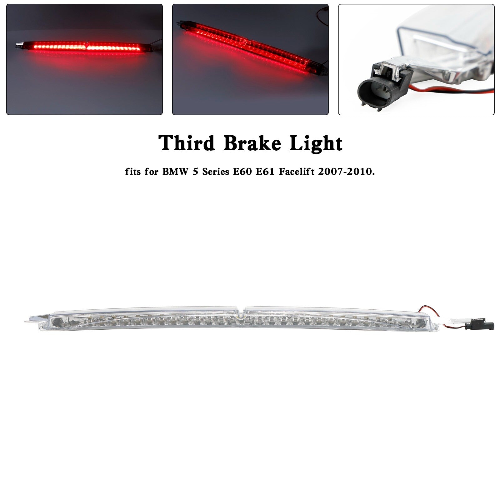 ya 1 8.5.4 Third Brake Light 63256925902 White For 5 E60 E61 Facelift