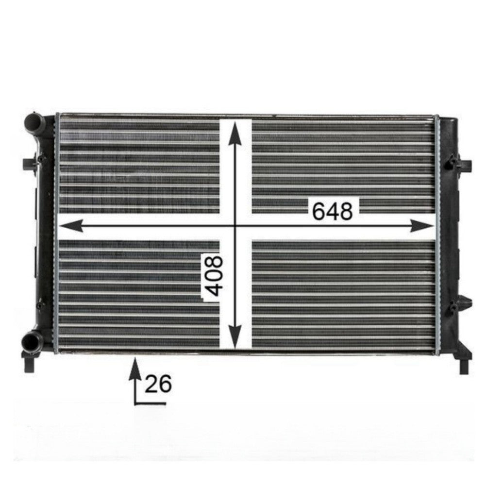 ya 27 7.20 Water Cooler Engine Cooling for VW for Golf V (1K1) 10-14