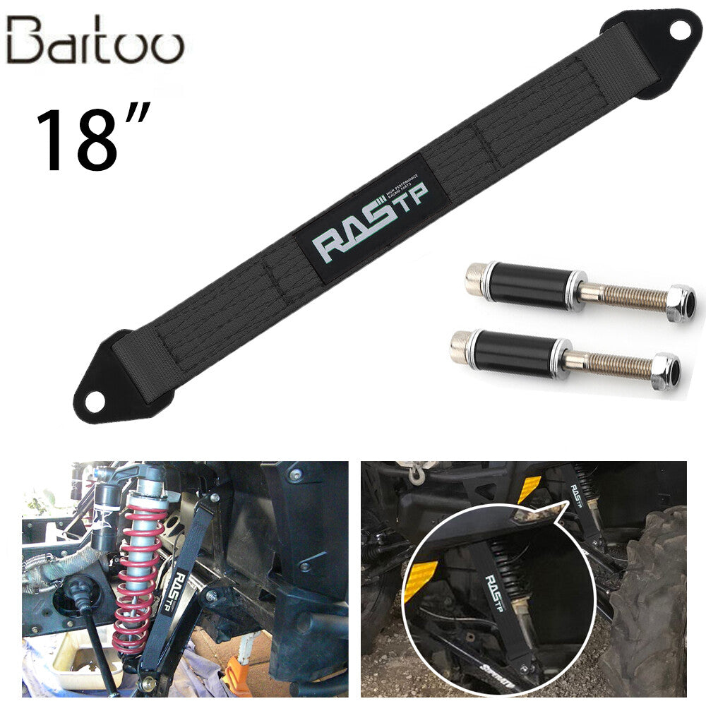 ya 3 6.25 18 Black Hot Racing Limit Straps Shock Suspension Travel 4 Layers Webbing