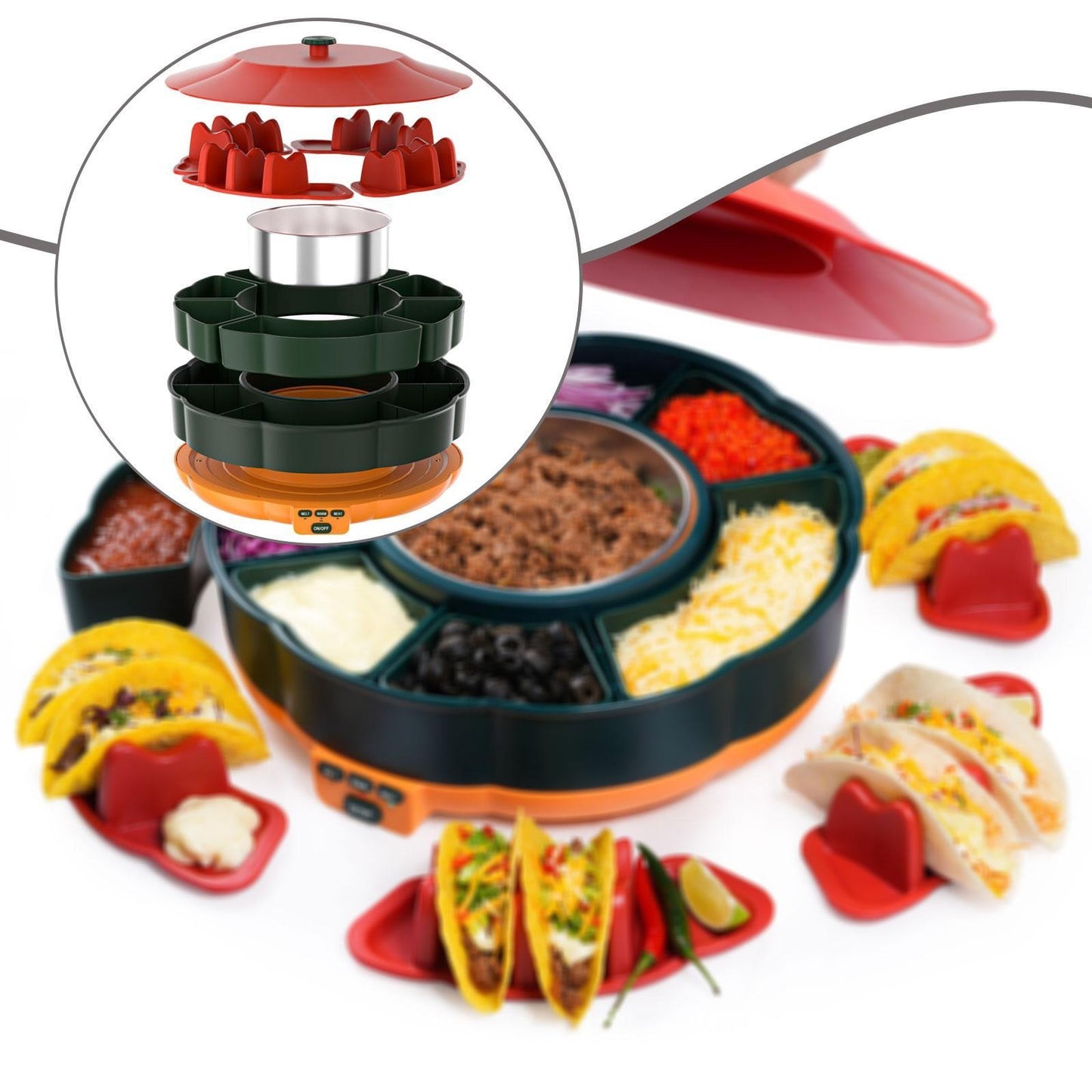 ya 26 Taco Tuesday Kit Gift Practical Premium 4 Taco Holders Lazy S n Taco Bar