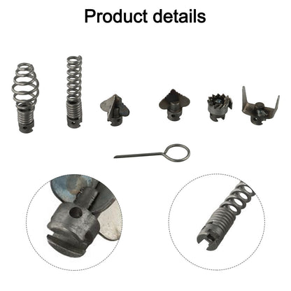 ya 26 7PCS Sewer Cleaning Cutter Head Set for Powerful Drain Mainte nce Solutions