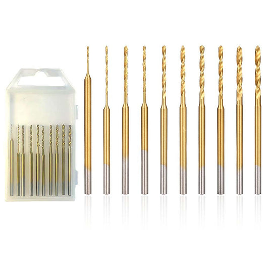 ya 25 Mini Drill Bit Set, 10Pcs Engraving Drill Bits, HSS L For DIY Resin, Jewelry