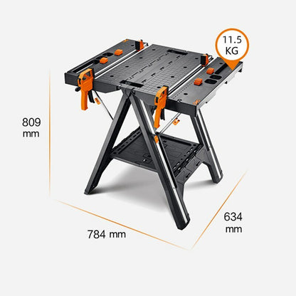 ya 26 WX051 Workbench Multifunctio l Folding Woodworking Table DIY Mobile Workbench