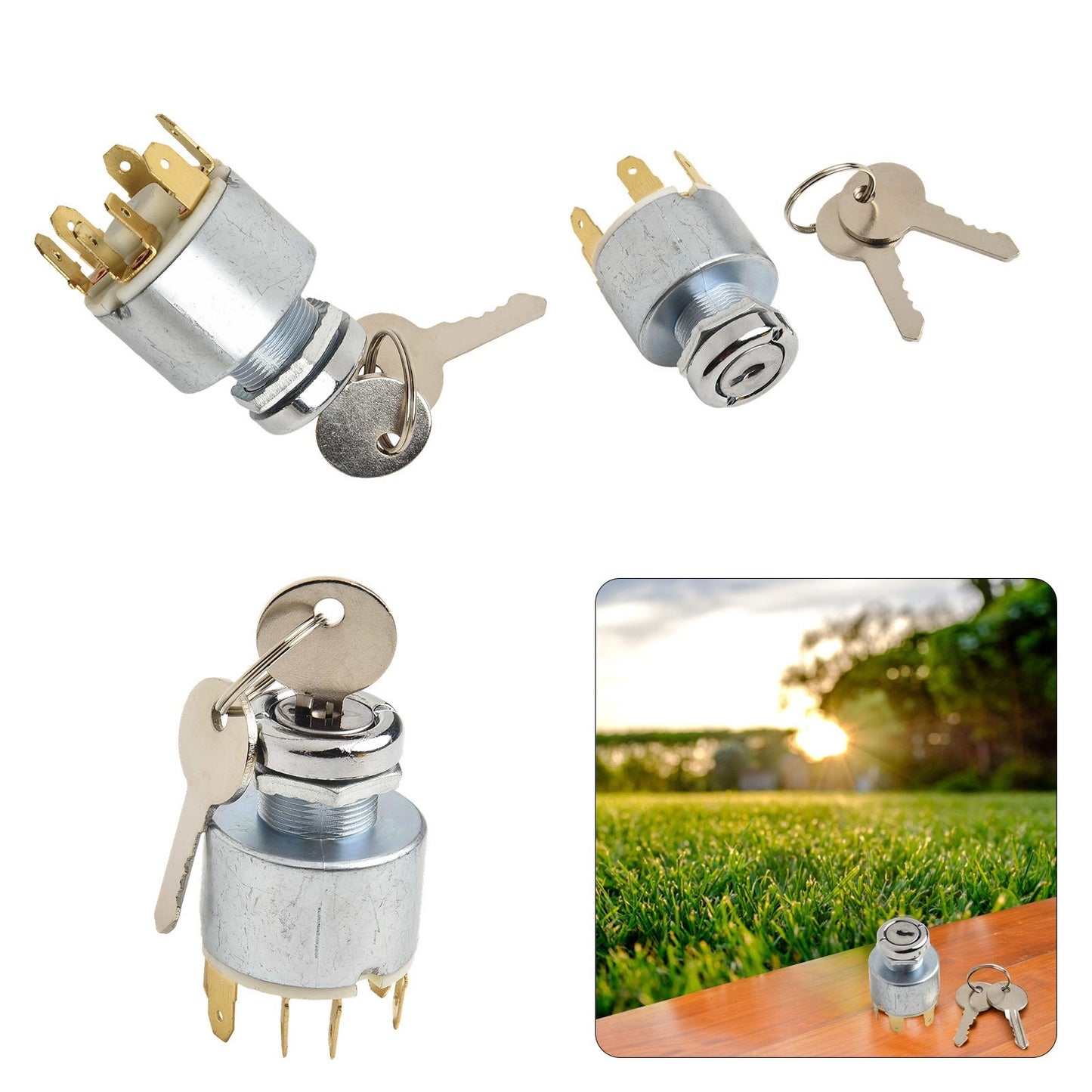 ya 14 Ignition Switch Replacement Kit for Cars Boats Motorcycles and Trailers