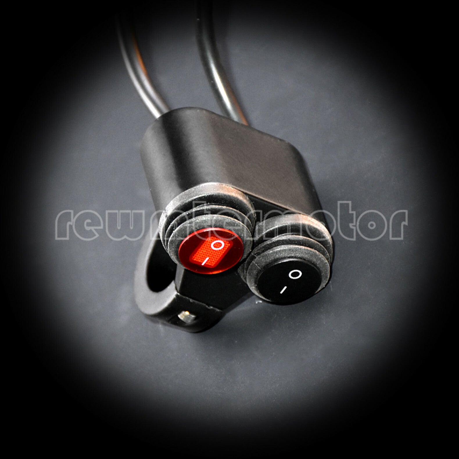 ya 1 7.4 7/8'' Motorcycle Waterproof Daul Handlebar Headlight Fog Light Switch On-Off