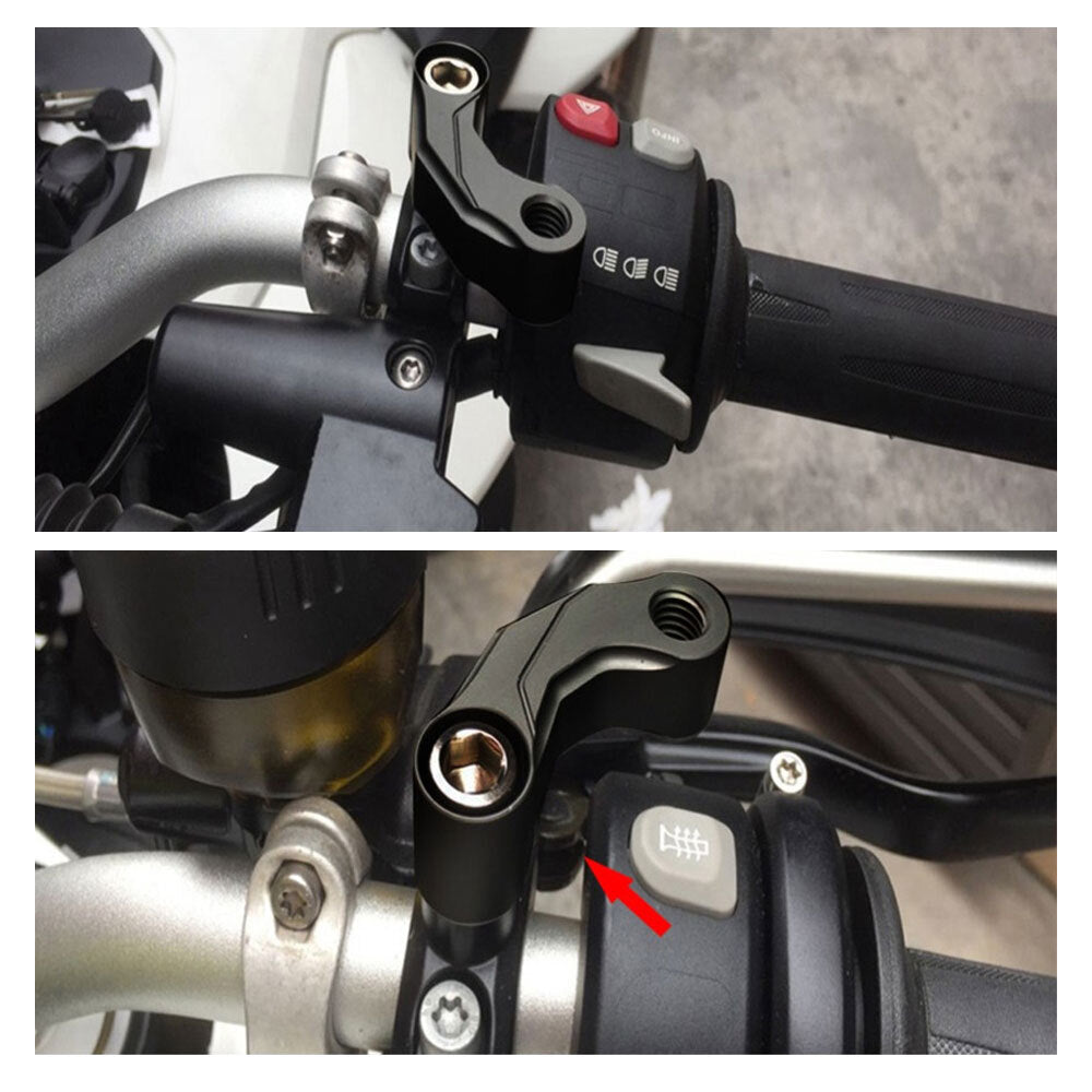 ya 5 8.7 Motorcycle Mirrors Riser Extension Brackets Adapter for BMW R1200GS LC R1200