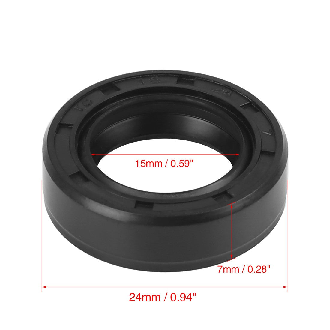 ya 5 8.7 15mm x 24mm x 7mm Rubber Double Lip TC Oil Shaft Seal
