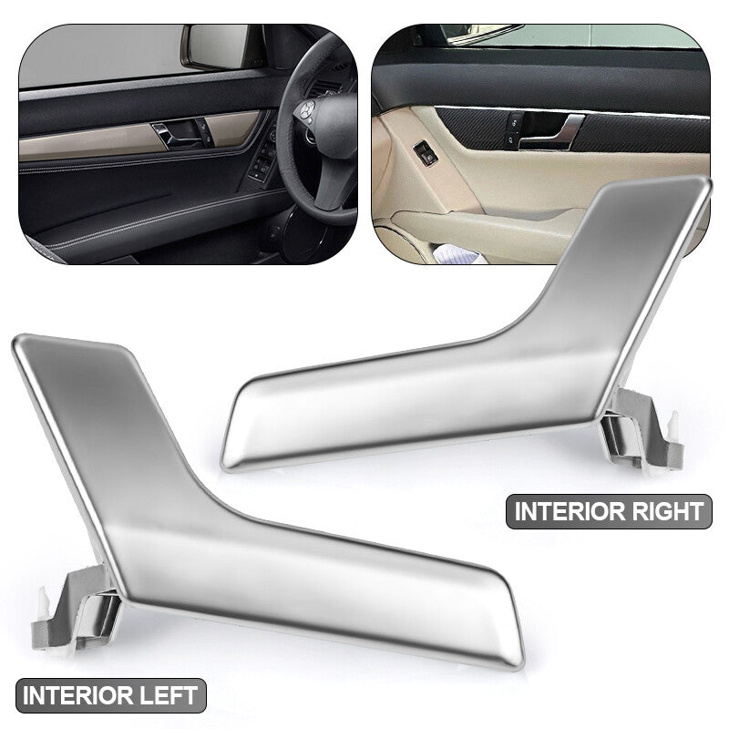 ya 11 6.6 Left Right Matte Sliver Inner Door Handle Repair Kit for Mercedes C250 C300 C350