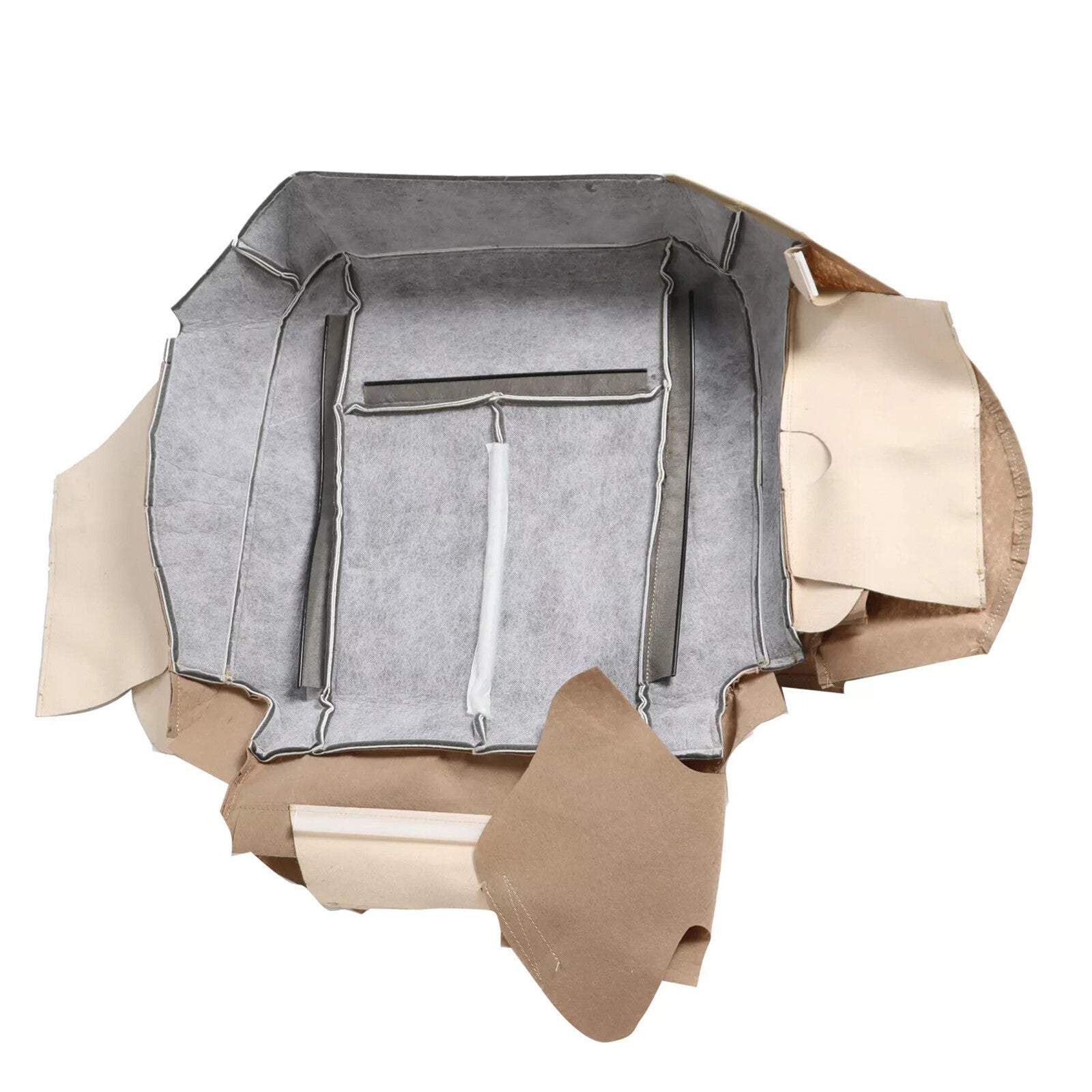 ya 12 5.22 2x Passenger & Driver Leather Bottom for SEAT Cover Tan For 07-14 for Ford Expedition