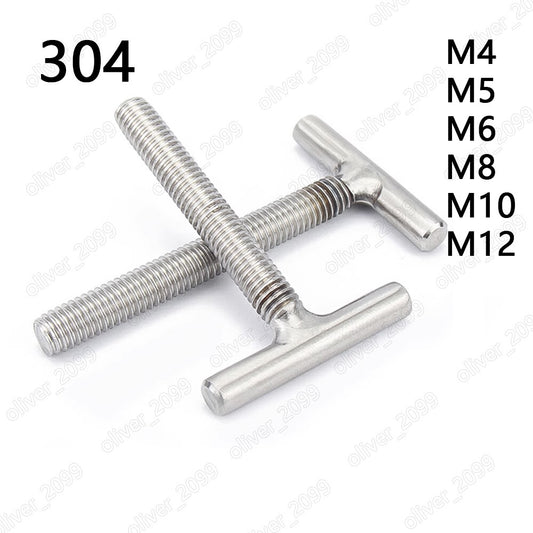 304 Stainless Steel T-Shaped Screws Welding Screws M4 M5 M6 M8 M10 M12