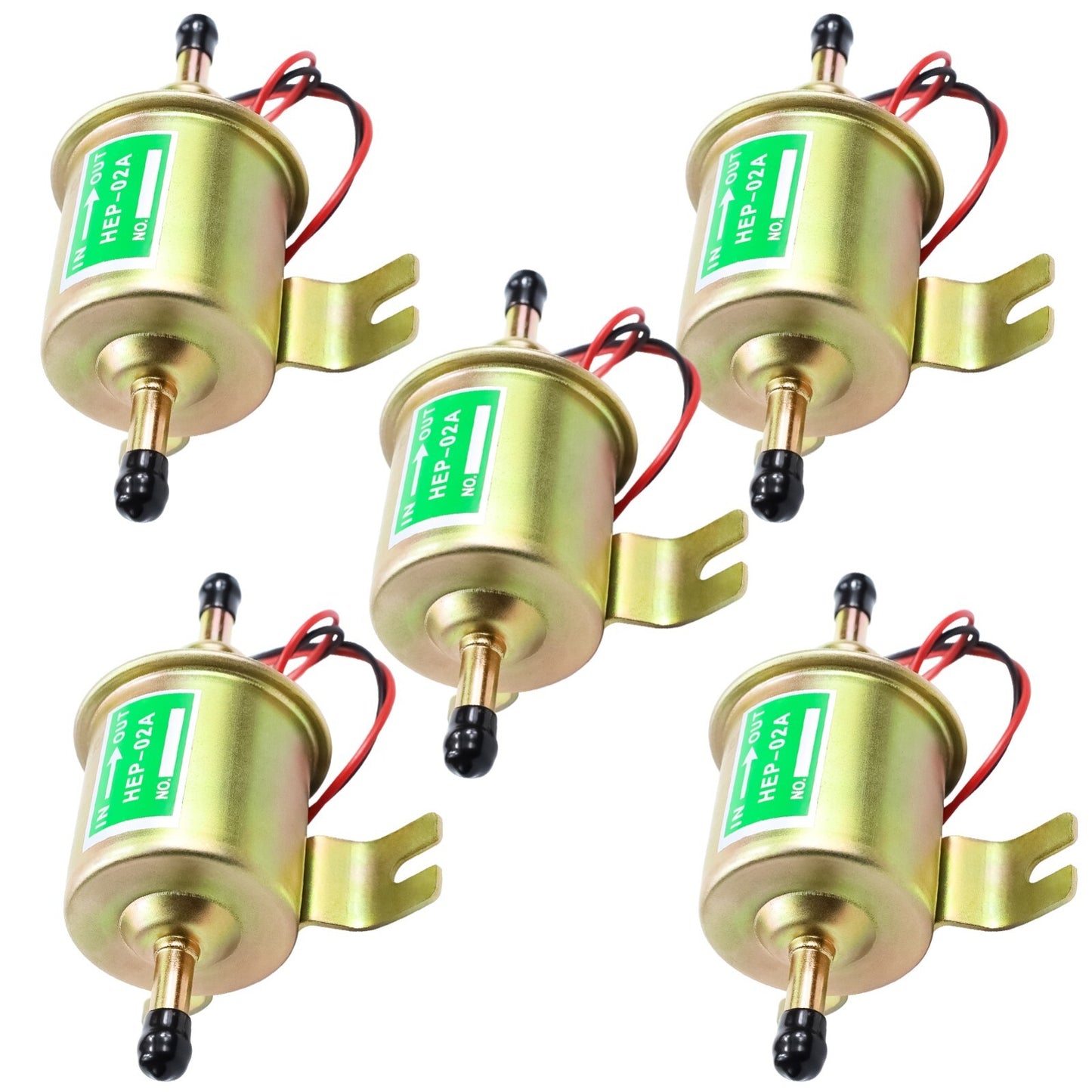 ya 27 7.2 5x Electric Fuel Pump 12V for Lawn Mower Carburetor Gas Diesel Engine 2.5-4psi