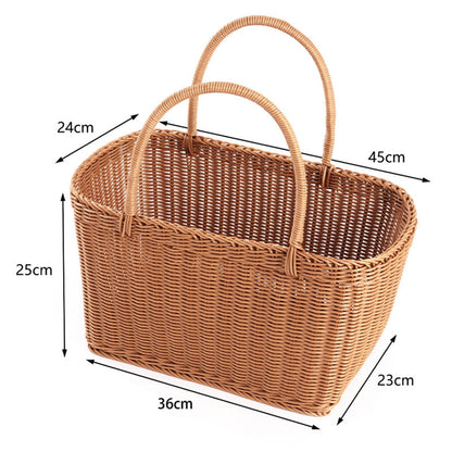 ya 14 Handwoven Basket with Handles uit Picnic Basket for We ing Party Kitchen