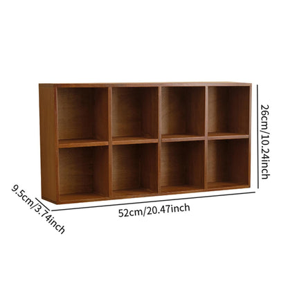 ya 25 Wooden Display Shelf Wall Mounted for Cups Collection Collectible Figurines