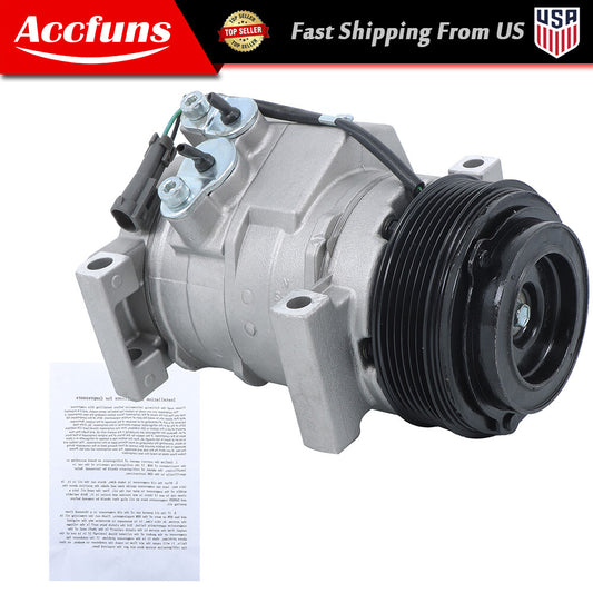 ya 7 6.11 Air Conditioning Compressor with Clutch Fits 2002 - 2013 for Chevrolet for Silverado 2500 HD 15100340