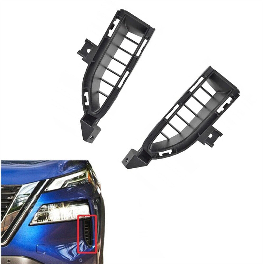ya 4 6.21 1 Set Outer Bumper Grille 62256-6RR0A 62257-6RR0A for Nissan 2021-2023 Rogue