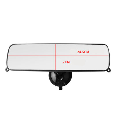 ya 5 8.7 245mm Interior Rear View Suction Cup Mirror For Car Bus SUV Truck Windshield
