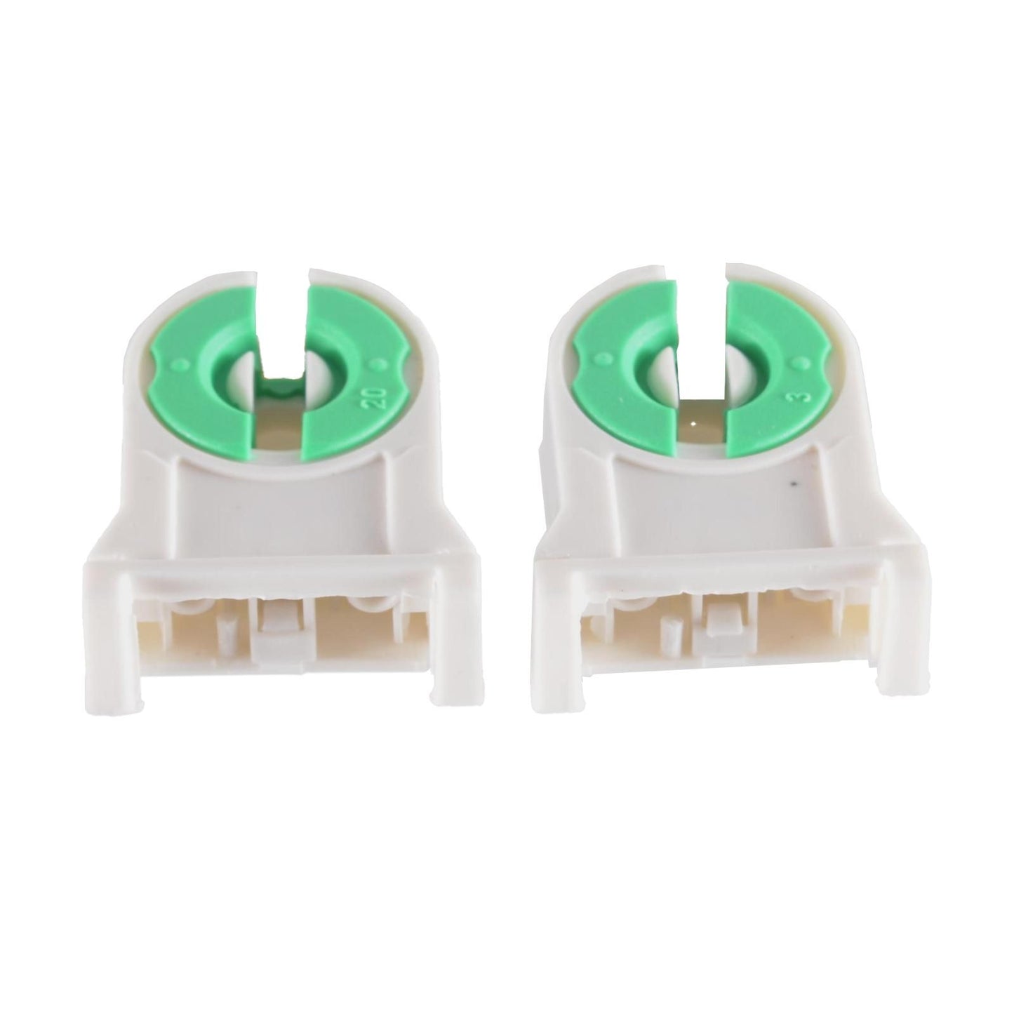 ya 14 4x Universal T8 LED Lamp Holder Plastic Base Fluorescent Light Socket Adapter