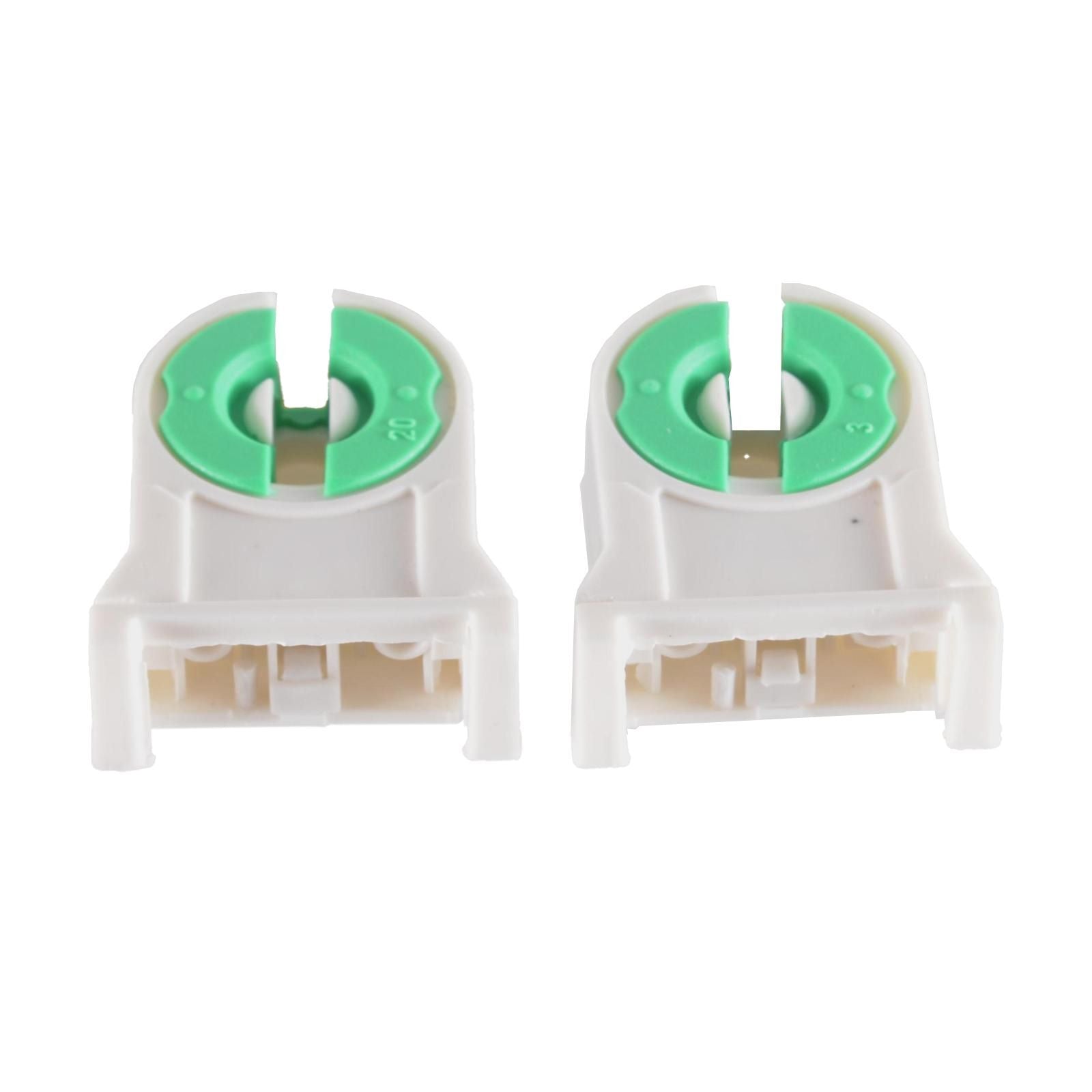 ya 14 4x Universal T8 LED Lamp Holder Plastic Base Fluorescent Light Socket Adapter