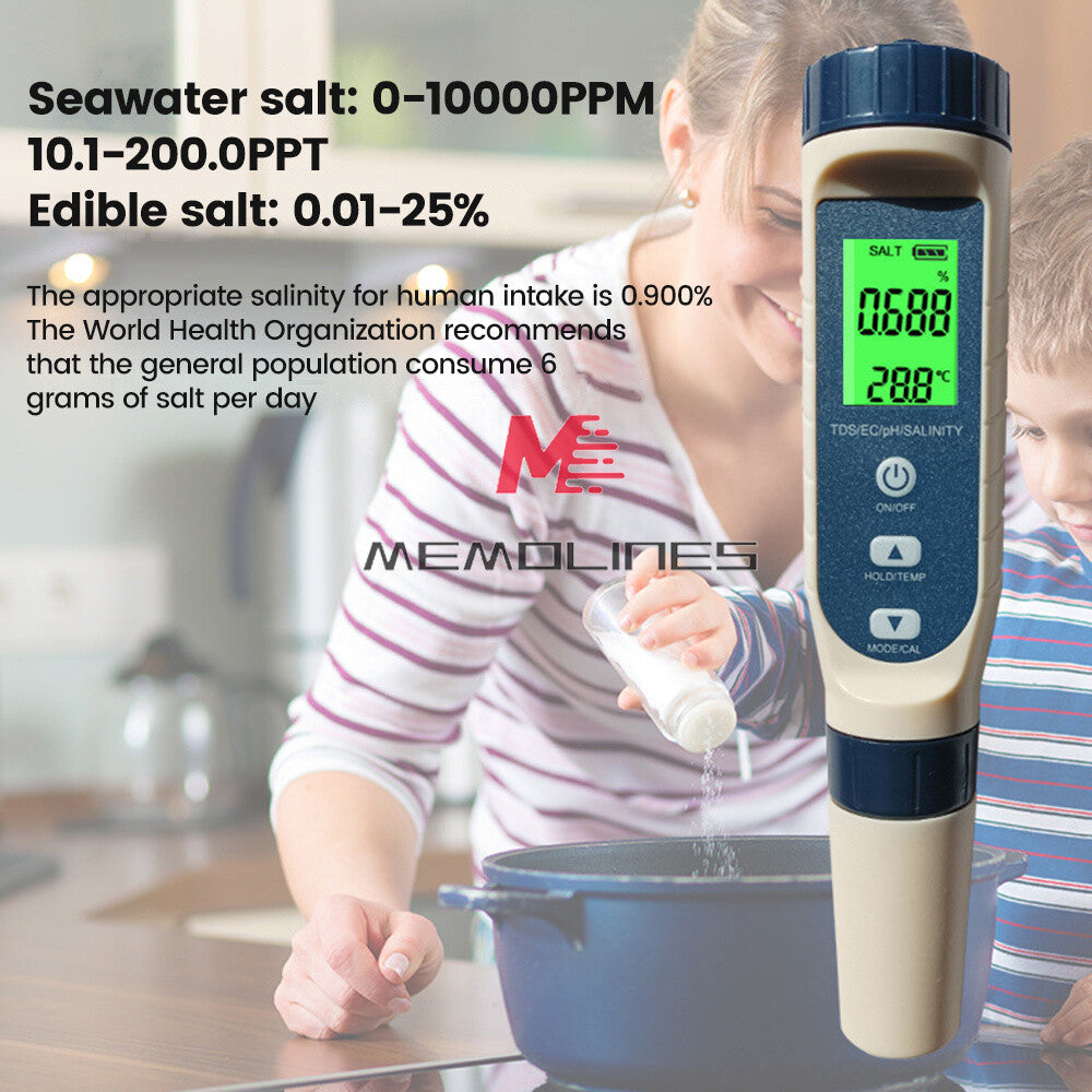 ya 26 5 in 1 pH Tester Digital PH Tester Pen 0.01 High Accuracy Water Testing Kit New